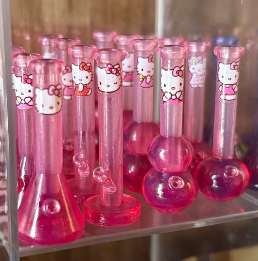 Rosy Pink HK 3D printed mini bongs
