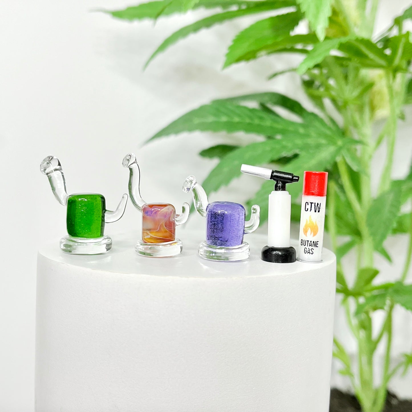 Solid Glass Miniature Rig Sculptures