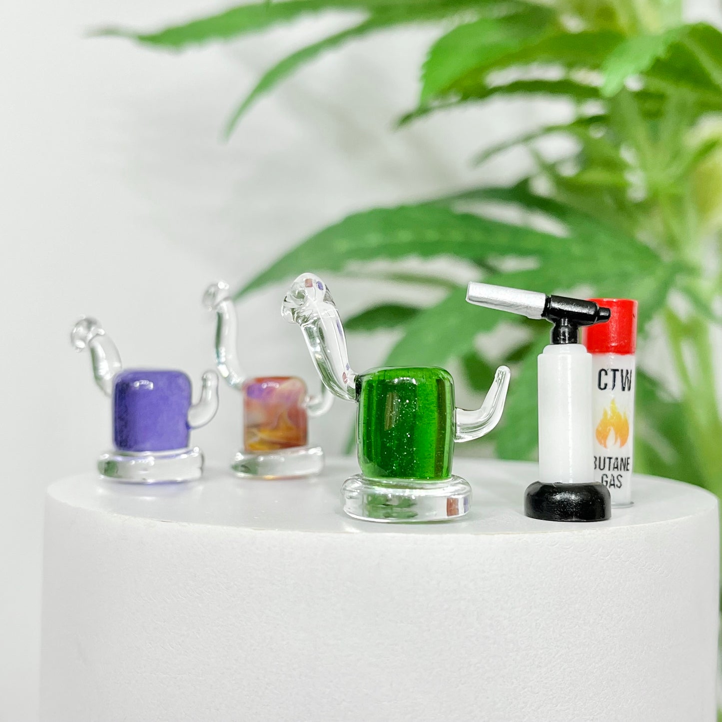 Solid Glass Miniature Rig Sculptures