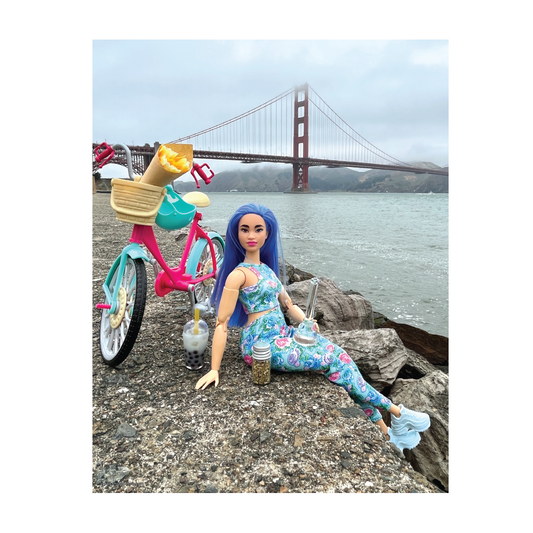 Bike by the Bridge Print