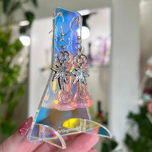 Airy Light Pink Solid Glass Jewelry