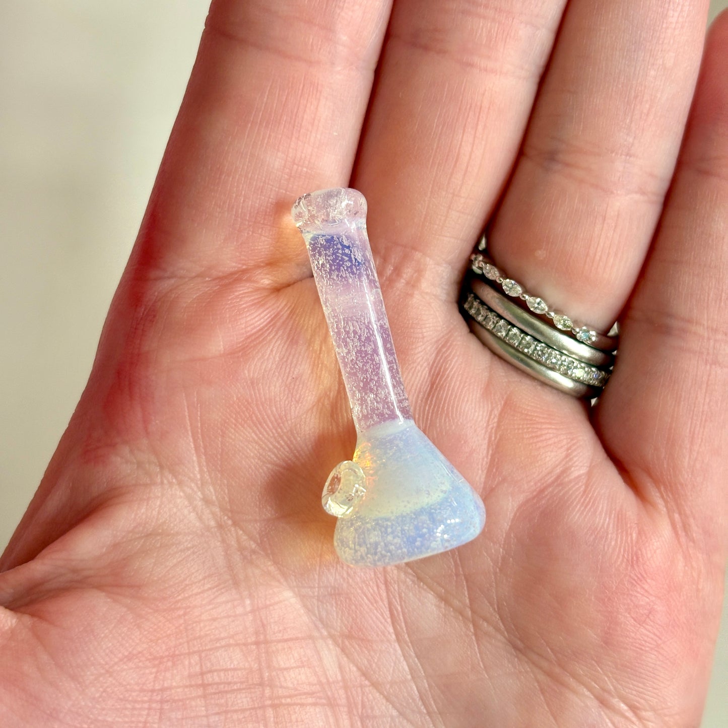 “secret white” Solid Glass Miniature