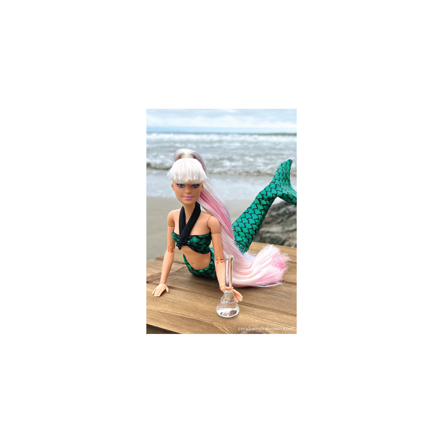 Green Mermaid Print