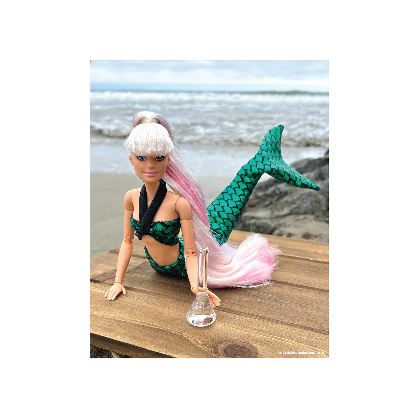 Green Mermaid Print