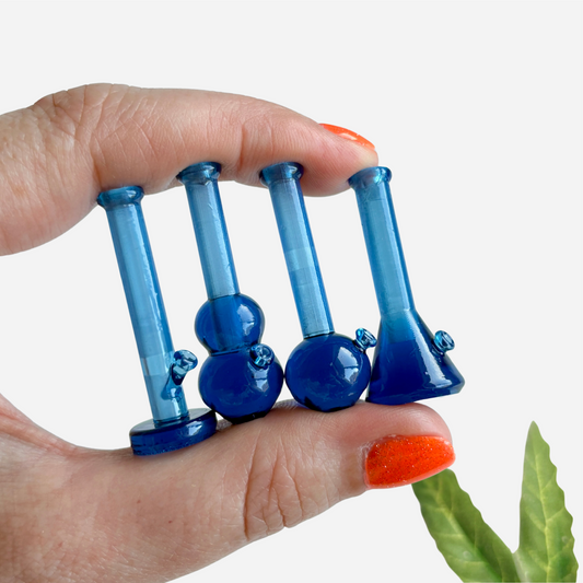 Deep Blue 3D printed mini bongs