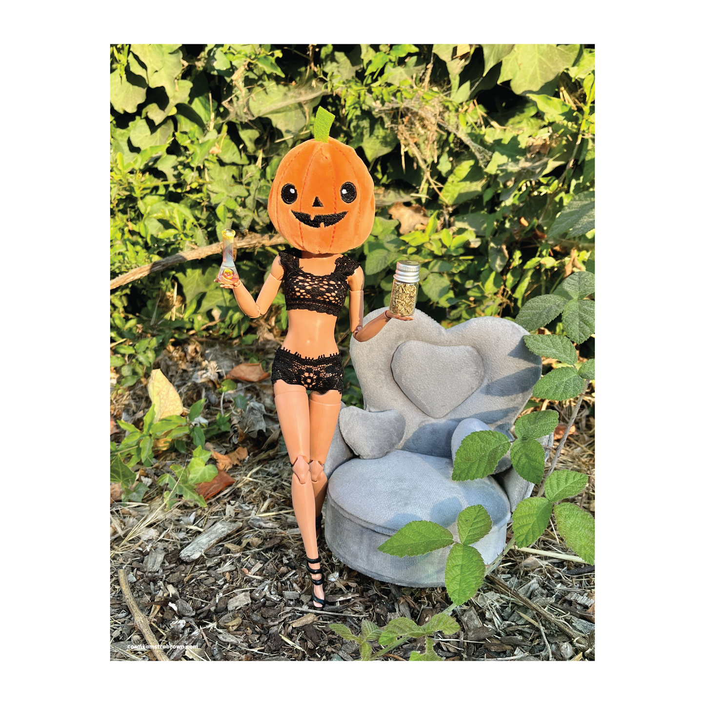 Pumpkin Head Print