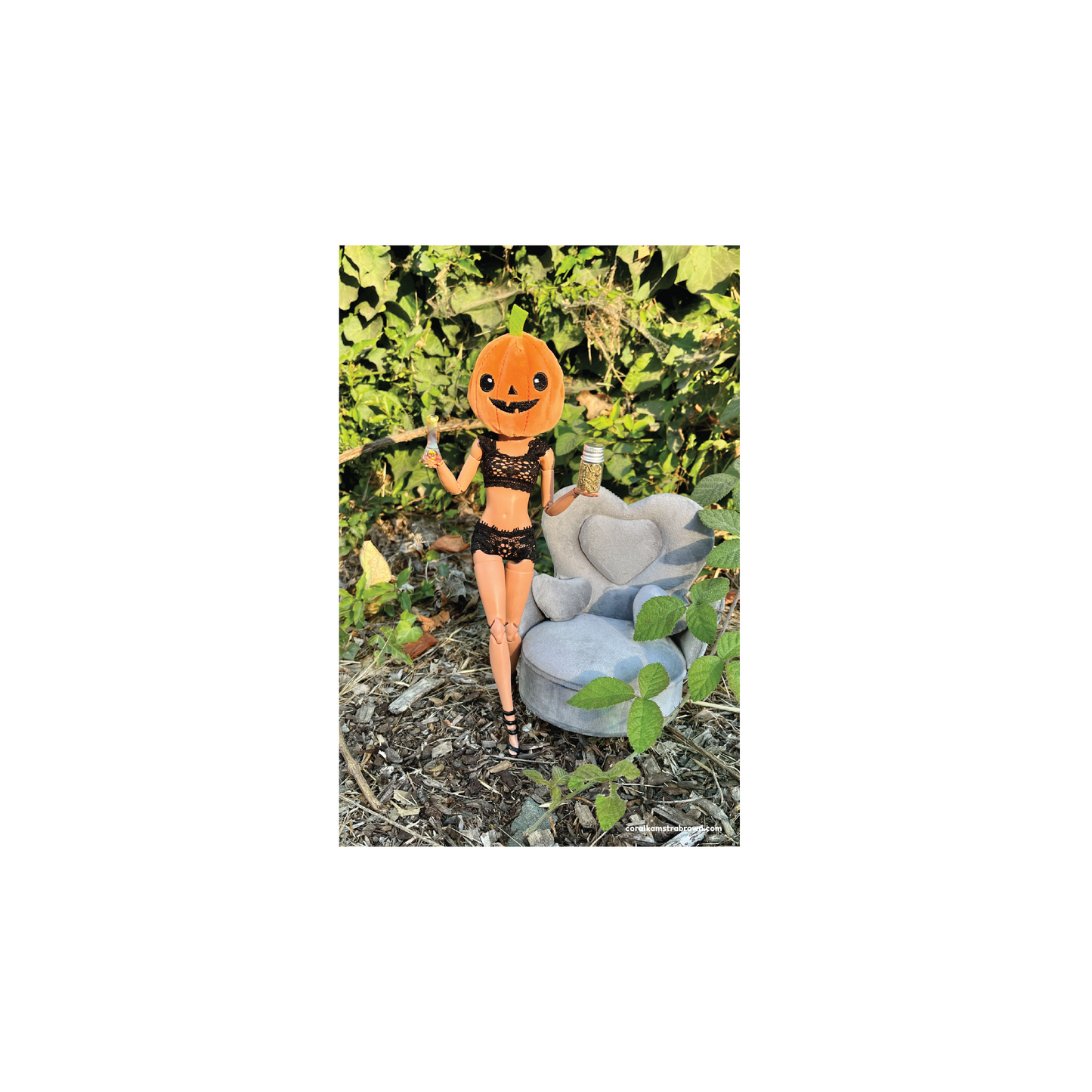 Pumpkin Head Print