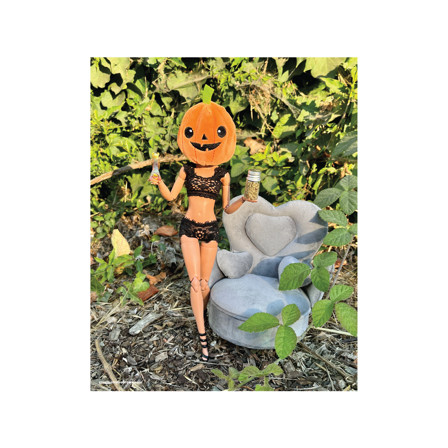 Pumpkin Head Print