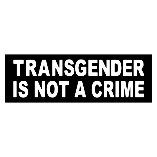 Not A Crime mega sticker