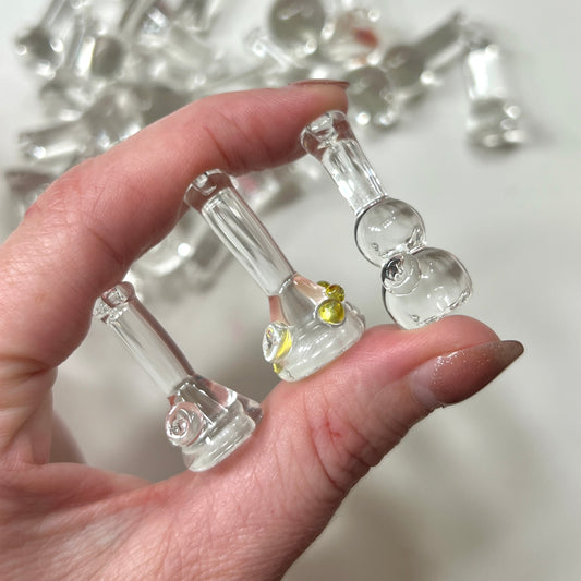 Clear Miniature Solid Glass Sculptures