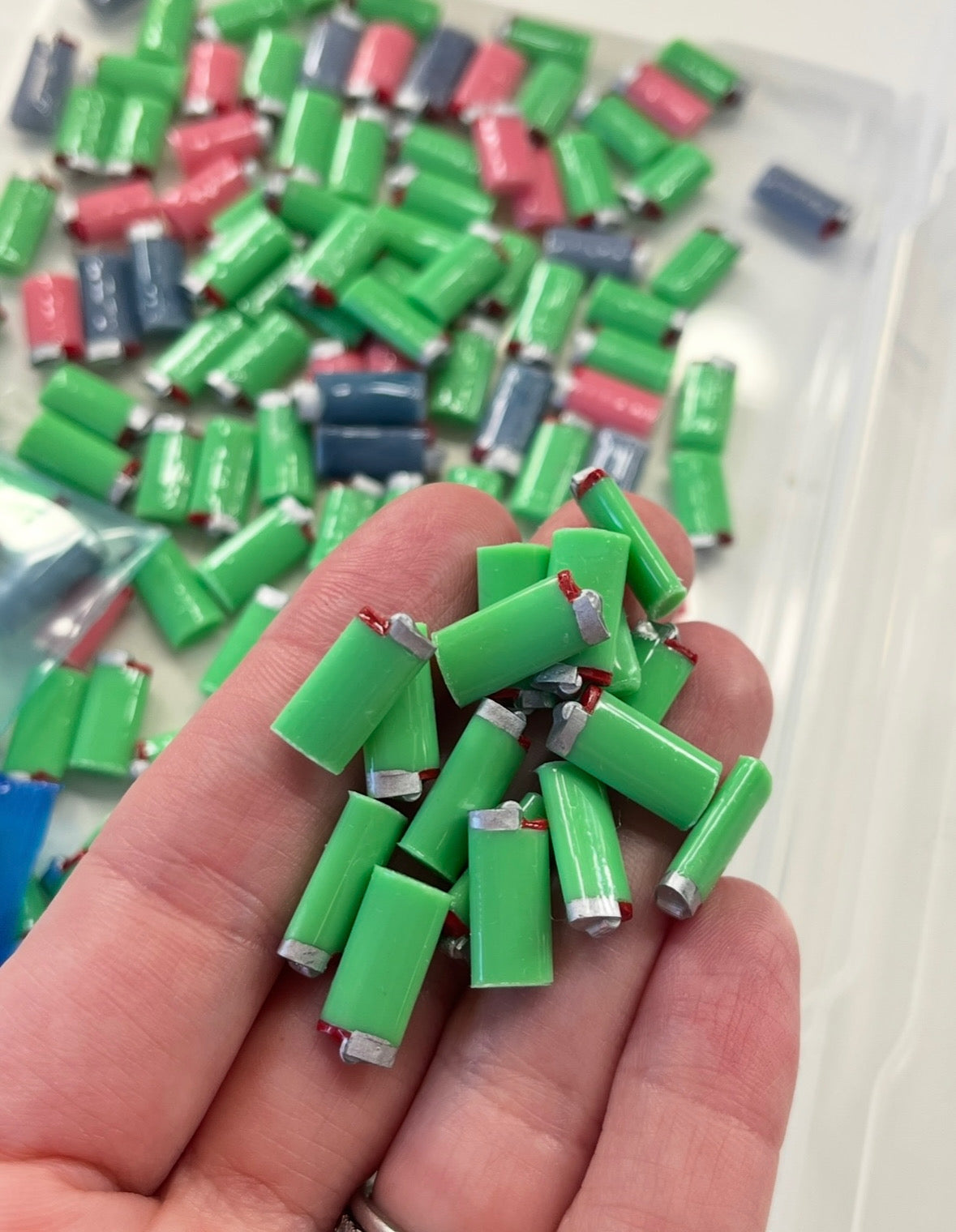 3 Pack of Green Lighters (1:6 scale)