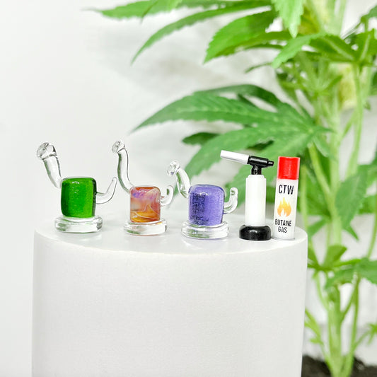 Solid Glass Miniature Rig Sculptures