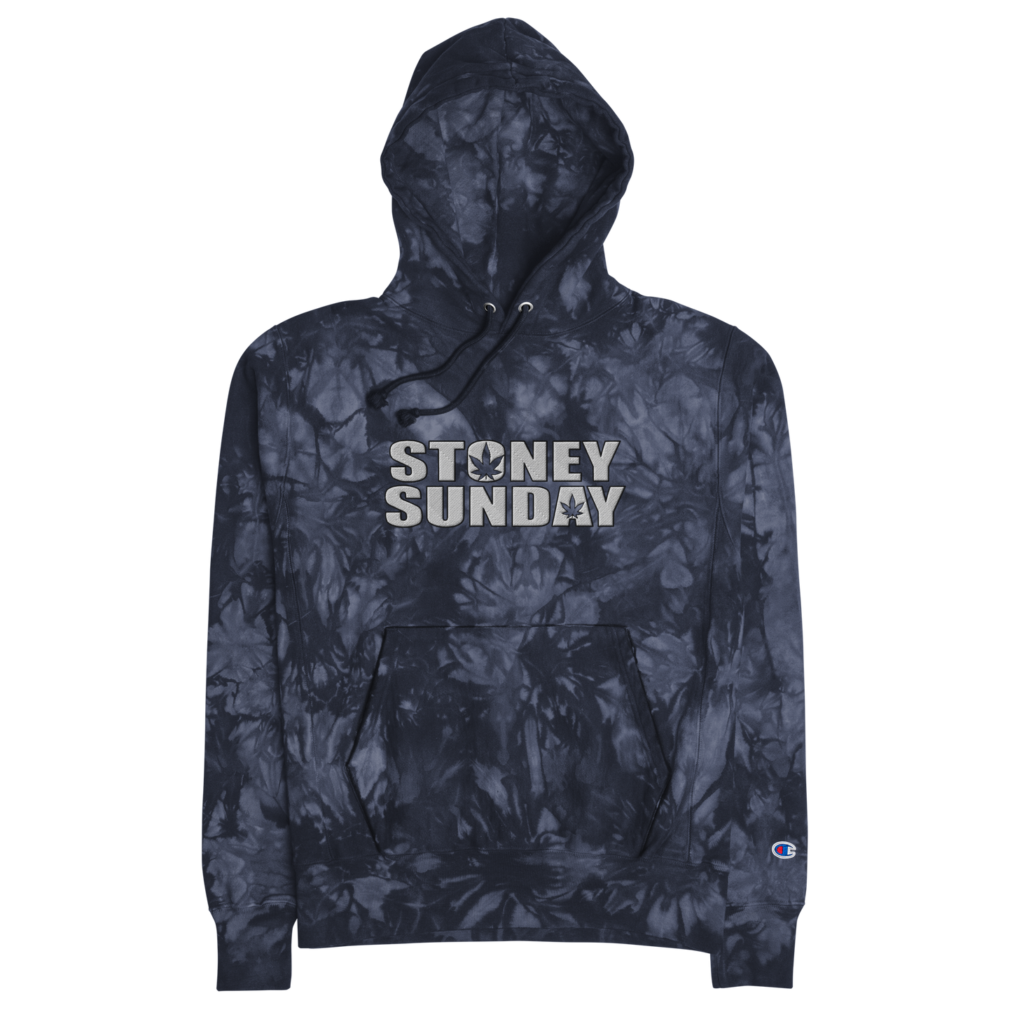 Stoney Sunday Tie-Dye Embroidered Hoodie