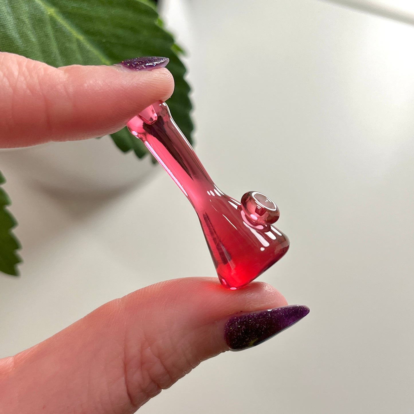Telemagenta Solid Glass Miniature Sculpture
