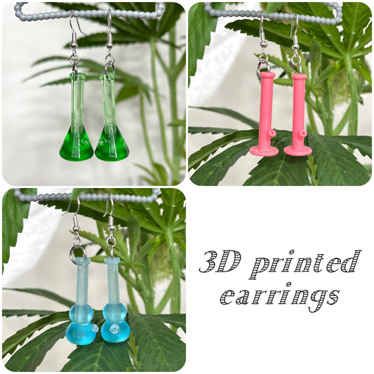 3D printed RESIN earrings