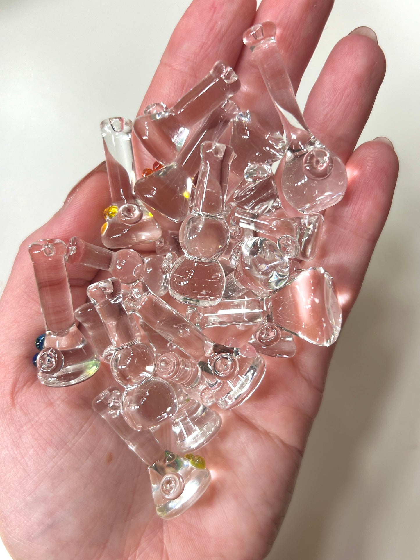 Clear Miniature Solid Glass Sculptures