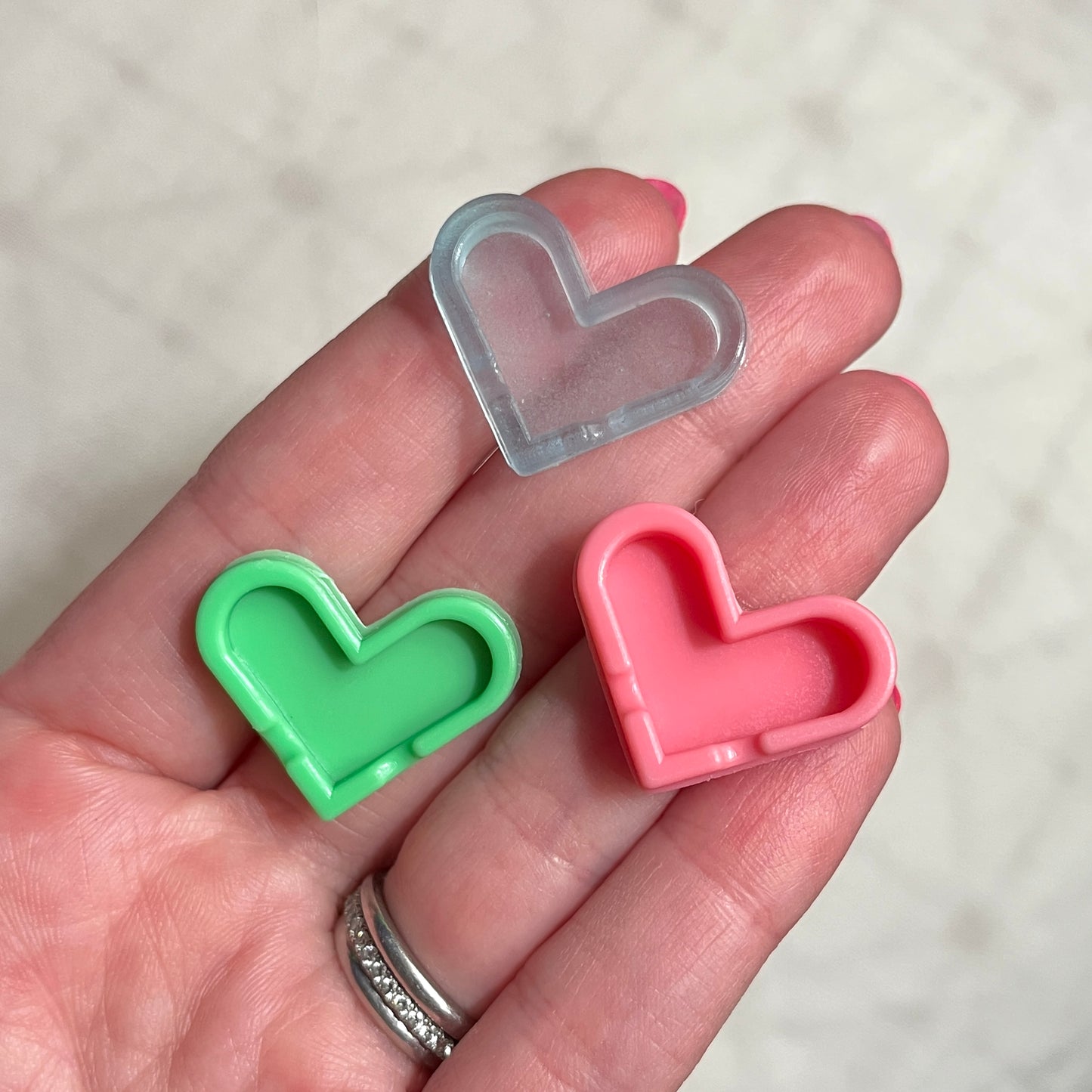 Miniature Heart Ashtrays (1/6 scale)